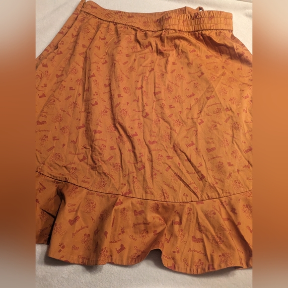 Disney Epcot Italy World Showcase Minnie Mickey Dress Shop Skirt Topolino 2X - Picture 7 of 11